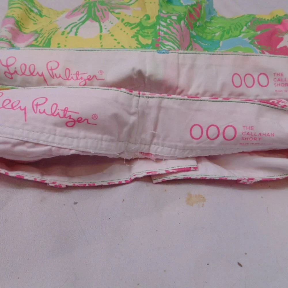 Lily Pulitzer The Callahan Short Womens 000 Lot of 2 Casual Chino Preppy - Picture 3 of 4